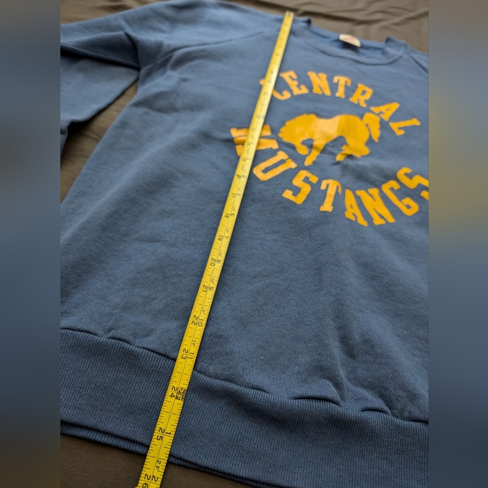 Vintage Crew Neck Sweatshirt Central Mustangs - Picture 4 of 6